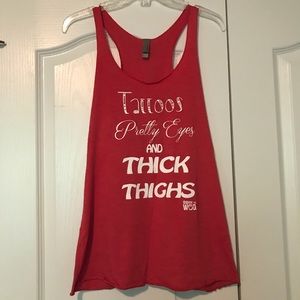 **FINAL SALE** WOD CrossFit Red Tank Top